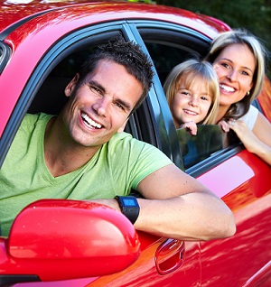 family in car confident in tires in Scranton, PA