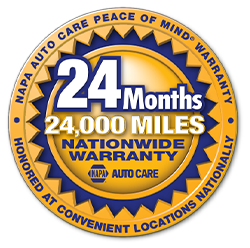NAPA 24 Month Warranty